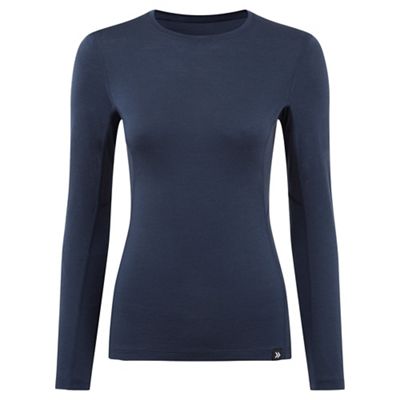 Föhn Womens Merino LS Baselayer (175) - Mood Indigo - UK 12, Mood Indigo